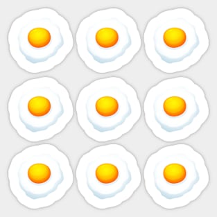 Fried Egg Pattern Sticker